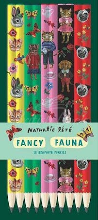 Набір Nathalie Lété Fancy Fauna: 10 Graphite Pencils зображення