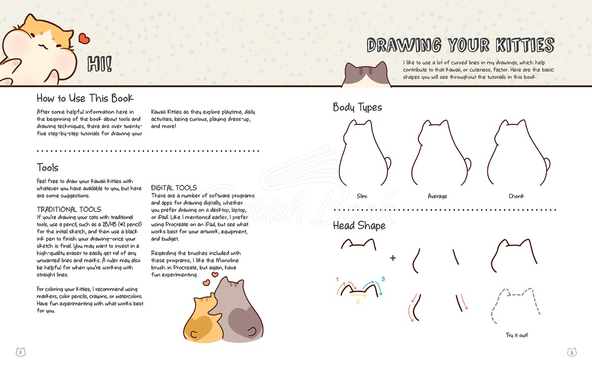 Набір для творчості Draw & Color Kawaii Kitties Kit зображення 1