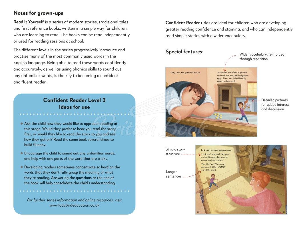 Книга Read it Yourself with Ladybird Level 3 Jack and the Beanstalk зображення 1
