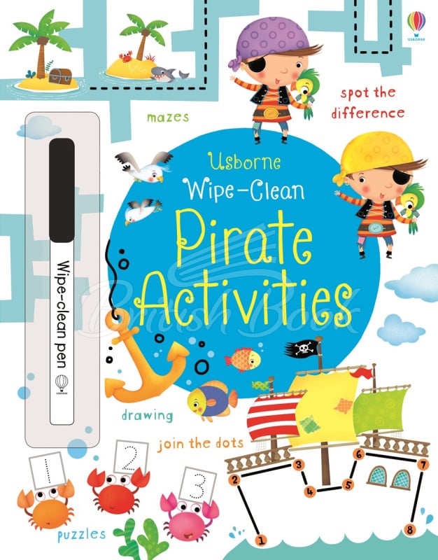 Книга Wipe-Clean Pirate Activities зображення