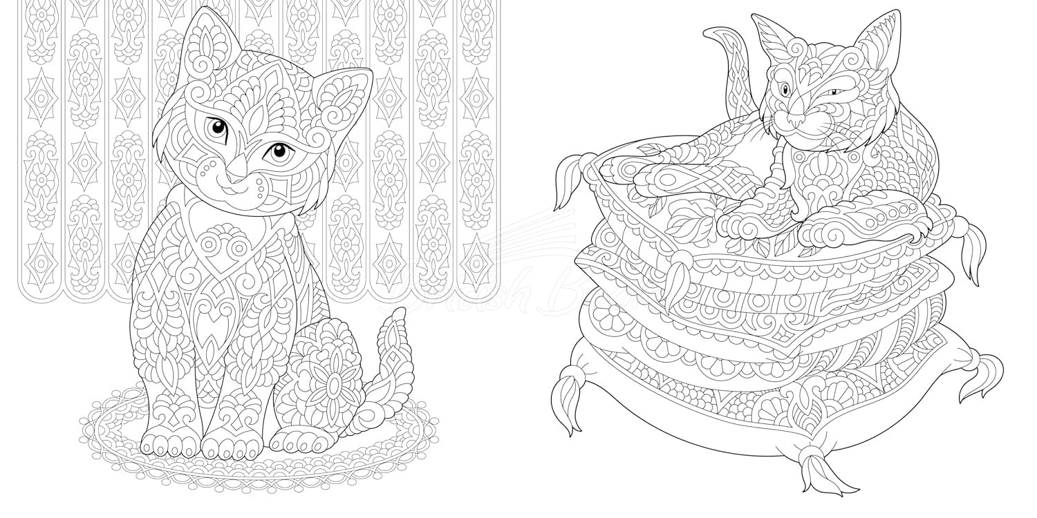 Книга Relaxing Cats Colouring Book зображення 7