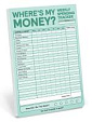 Where's My Money Weekly Budget Tracker Pad (Pastel Version)