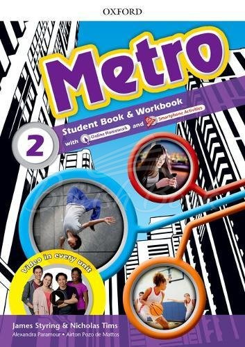 Підручник і робочий зошит Metro 2 Student's Book and Workbook Pack with Online Homework зображення