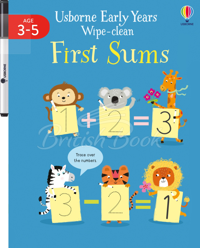 Книга Usborne Early Years Wipe-Clean: First Sums зображення