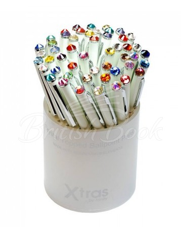 Ручка Swarovski Crystal Topped Ballpoint White Pen (Random Crystals) изображение