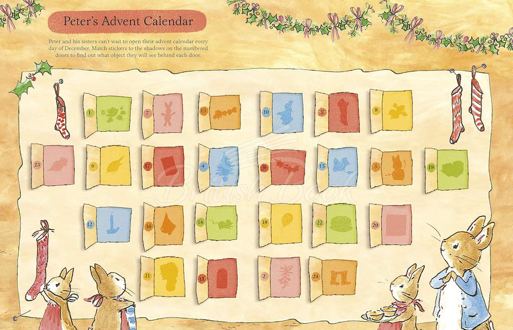 Книга Peter Rabbit: Christmas Sticker Fun! зображення 2