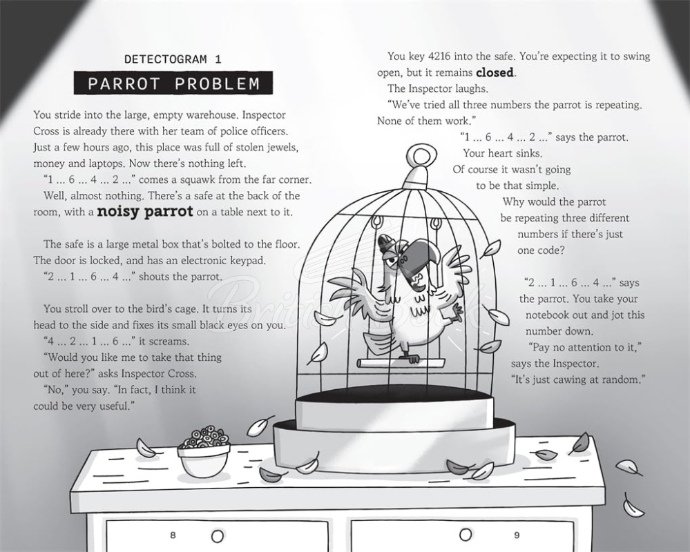 Книга Detectograms: The Parrot Who Knew Too Much: Over 45 Mystery Puzzles for Kids to Crack зображення 1