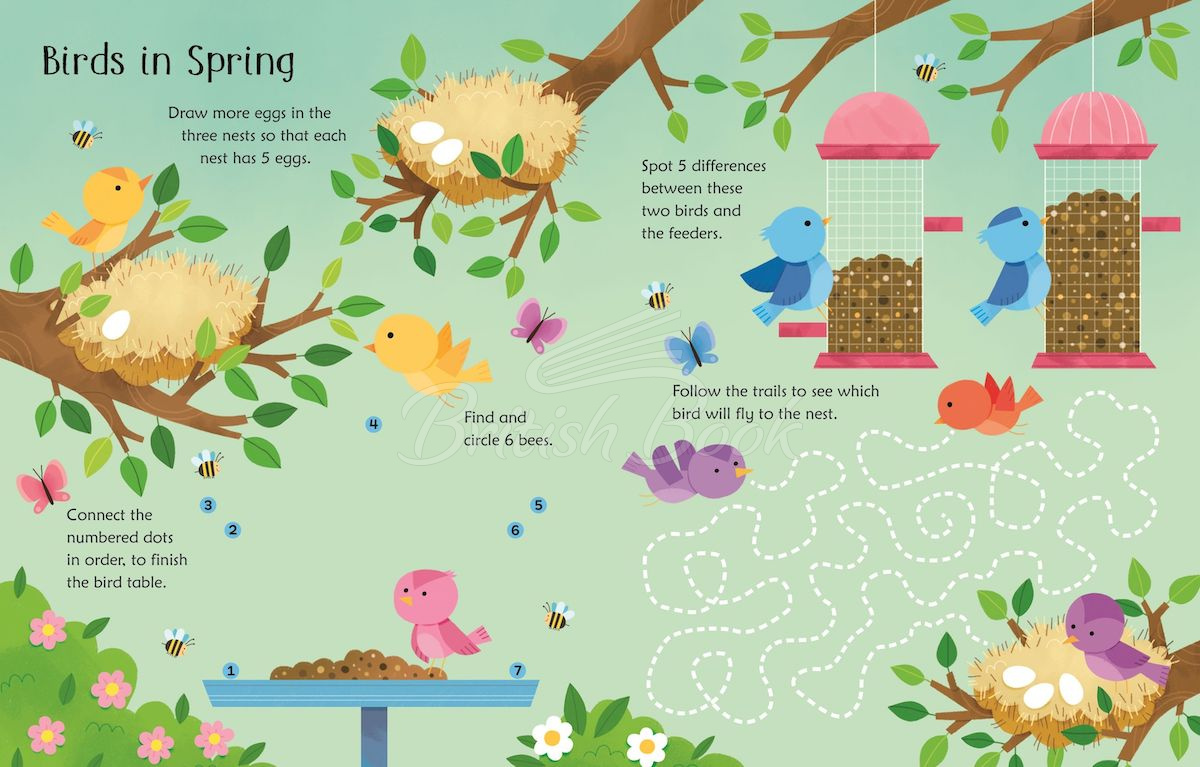 Книга Wipe-Clean Easter Activities изображение 3