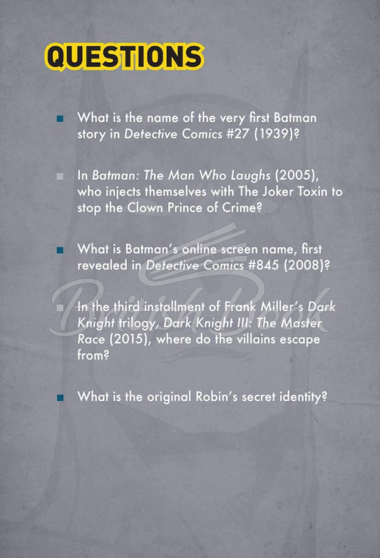 Карткова гра Batman Pop Quiz Trivia Deck зображення 4