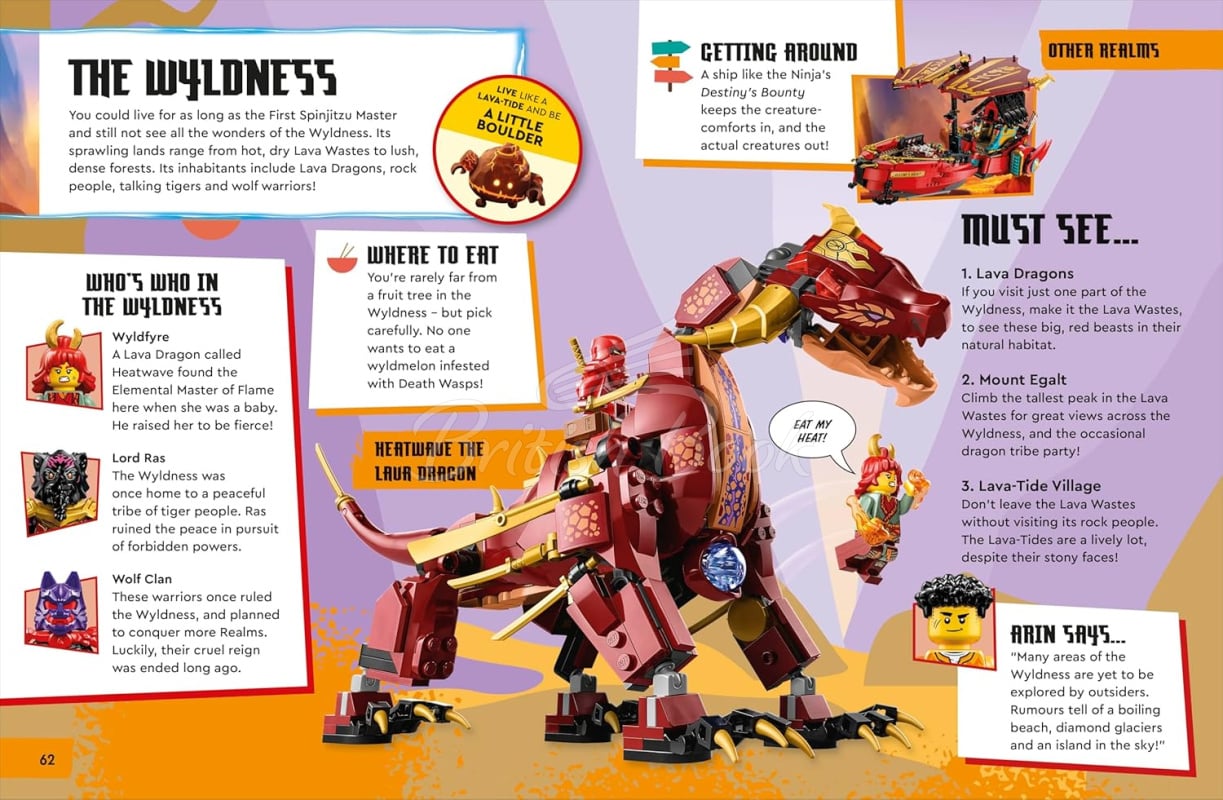 Книга LEGO Ninjago Dragons Rising Adventure Atlas изображение 3