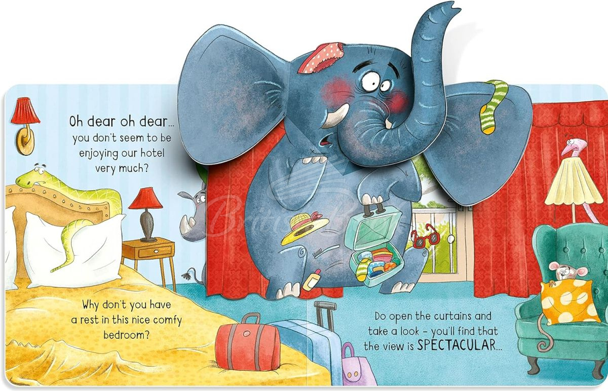 Книга Usborne Peculiar Pop-Ups: There's a Hippo in my Toilet! зображення 2