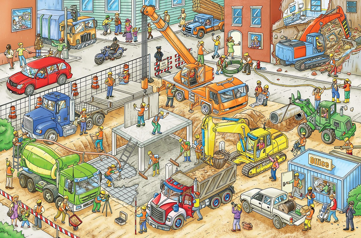 Книга My Big Wimmelbook: At the Construction Site зображення 1