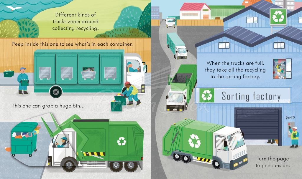 Книга Peep inside How a Recycling Truck Works зображення 3