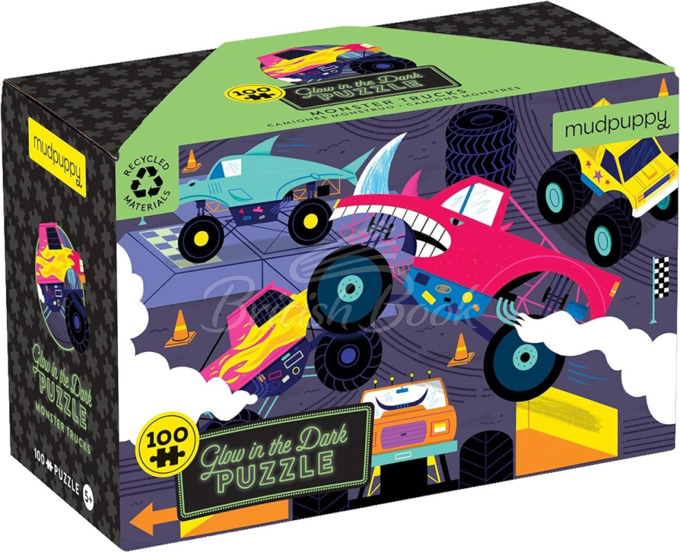 Пазл Monster Trucks 100 Piece Glow in the Dark Puzzle изображение