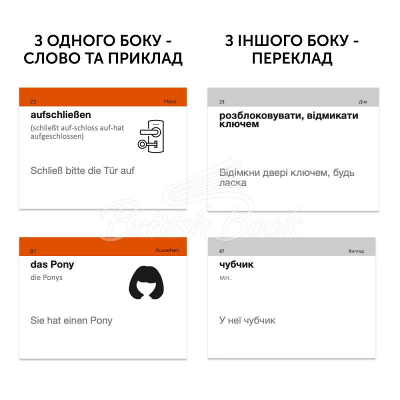 Картки для вивчення німецьких слів B2.1 Рівень вище середнього зображення 1