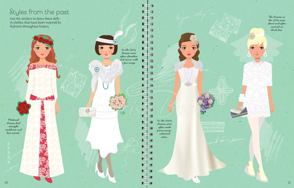Книга Sticker Dolly Dressing: Fashion Designer: Wedding Collection зображення 2
