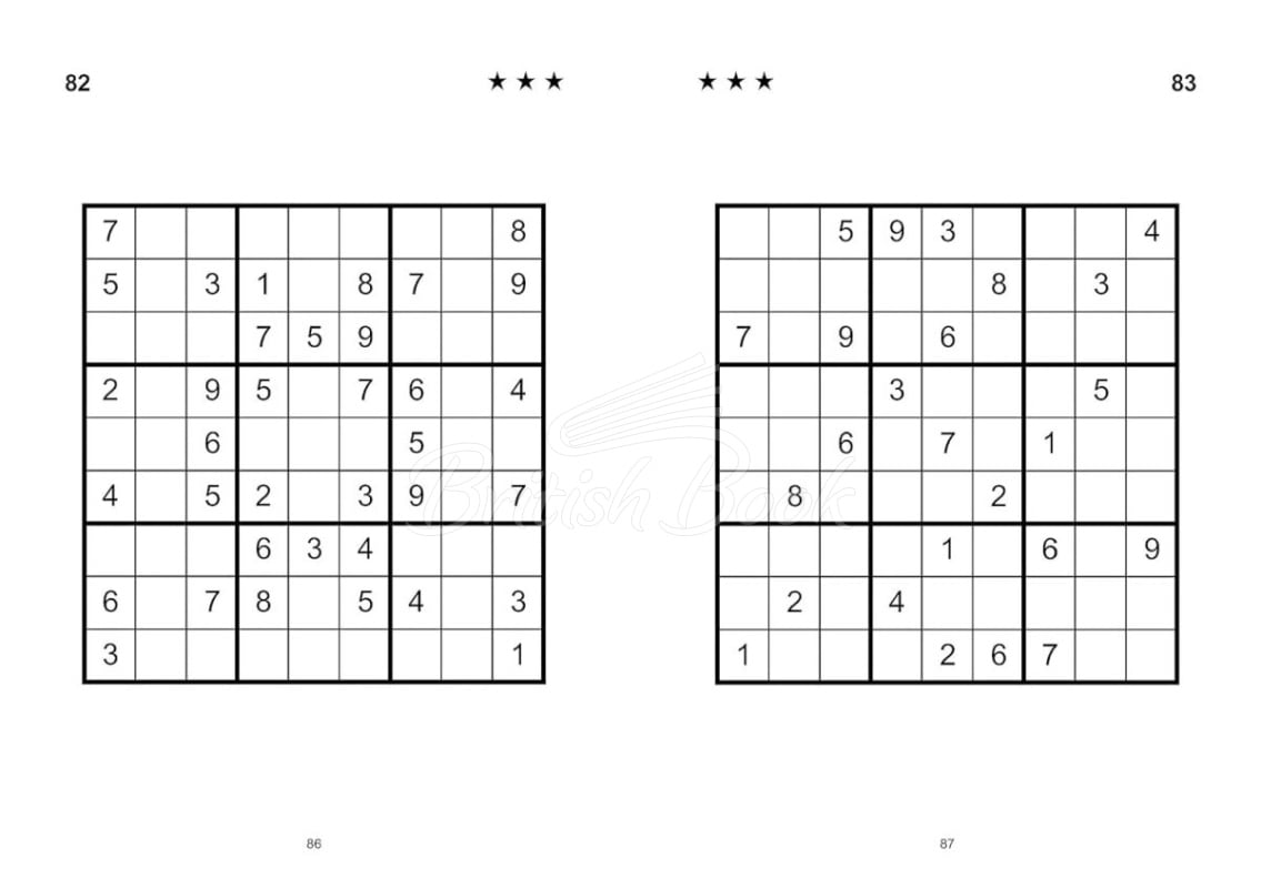 Книга Sudoku: Over 200 Puzzles зображення 3