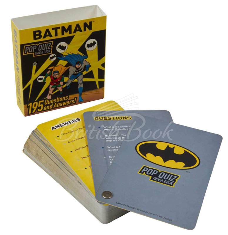 Карткова гра Batman Pop Quiz Trivia Deck зображення 2