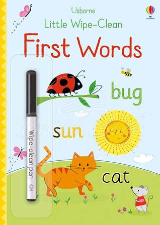 Книга Little Wipe-Clean First Words зображення