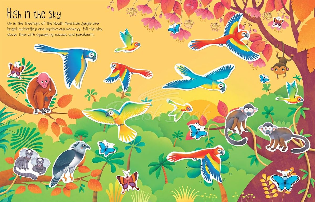Книга First Sticker Book: Jungle изображение 2