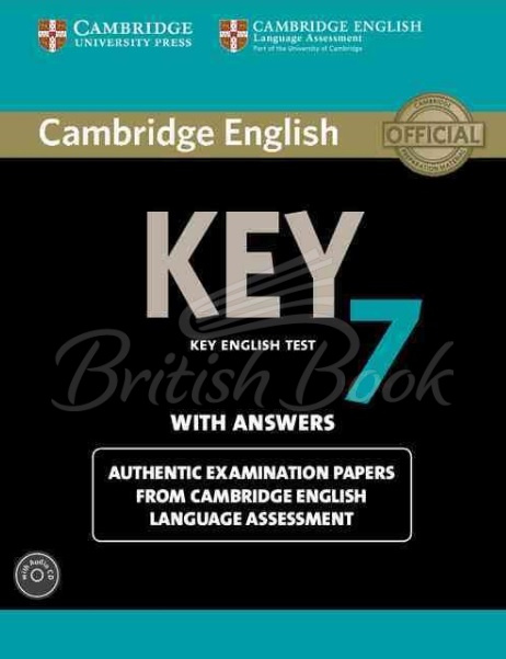 Книга Cambridge English: Key 7 Authentic Examination Papers from Cambridge ESOL with answers and Audio CD зображення