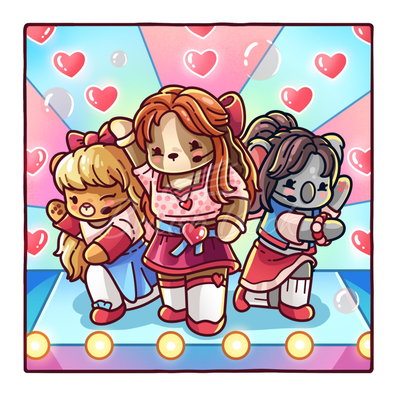 Книга Cozy K-Pop Cute Coloring Book зображення 3