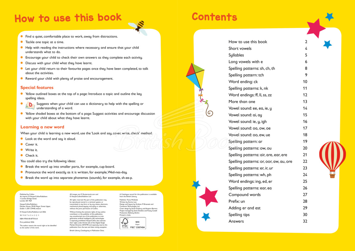 Книга Elite Learning: Spelling (Ages 5-6) изображение 1