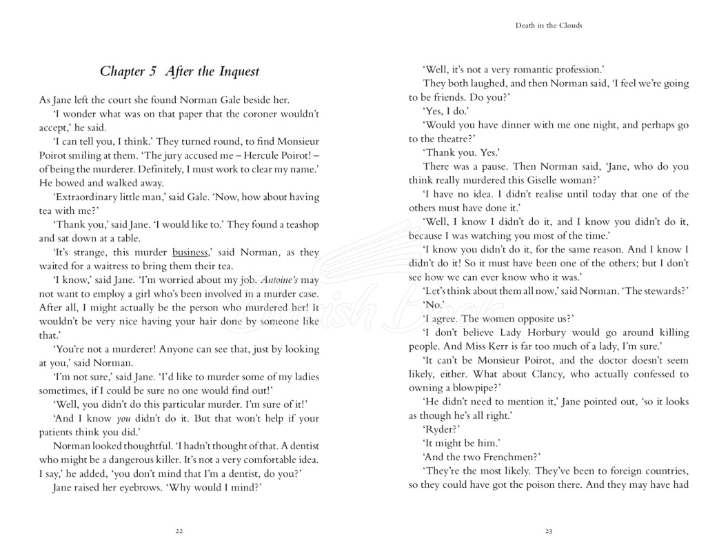 Книга Collins English Readers Level 4 Death in the Clouds зображення 1