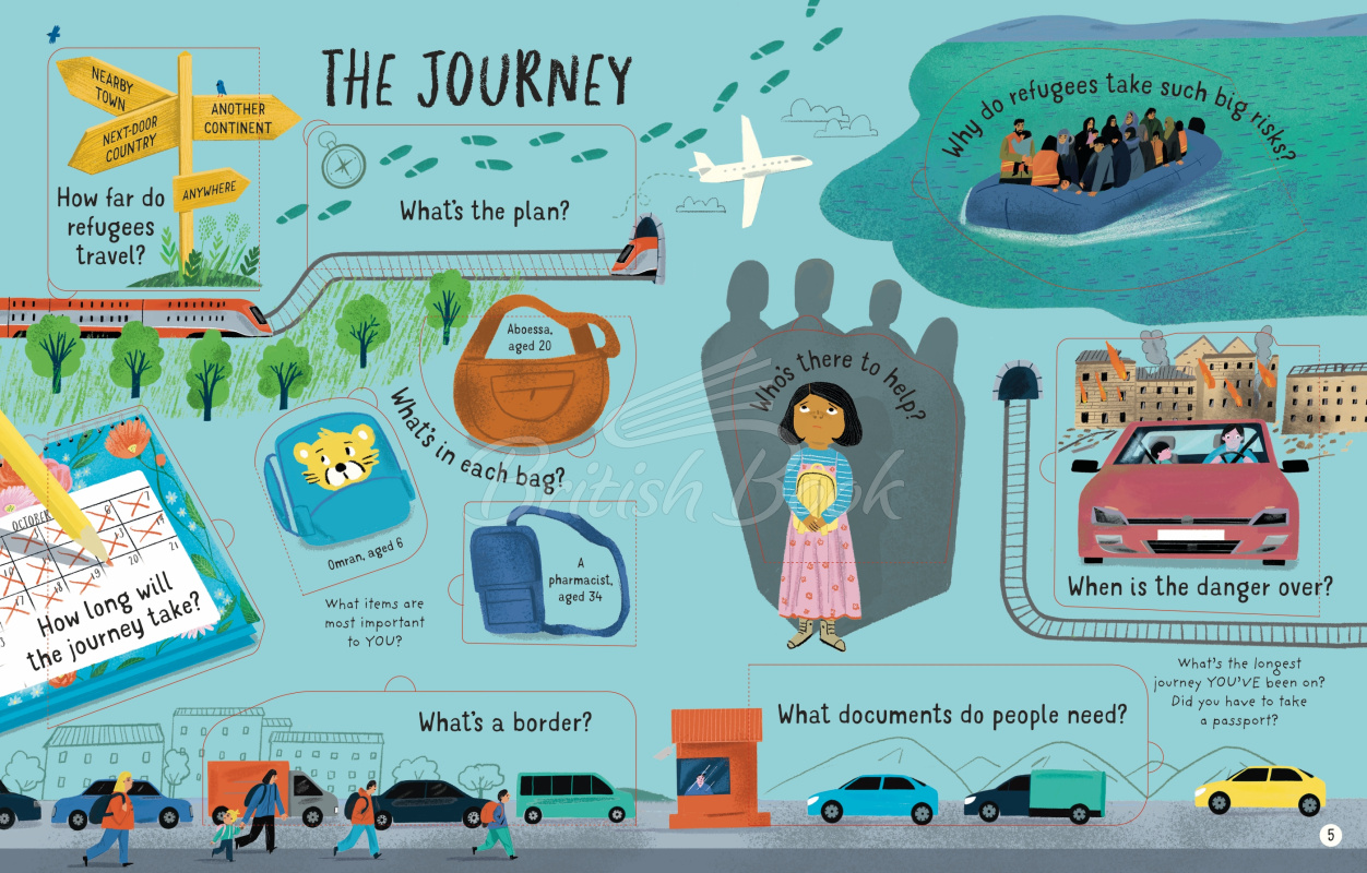 Книга Lift-the-Flap Questions and Answers about Refugees зображення 3