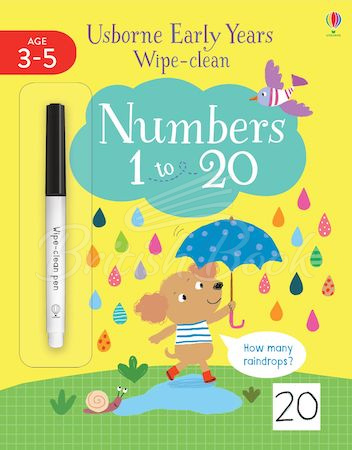 Книга Usborne Early Years Wipe-Clean: Numbers 1 to 20 зображення