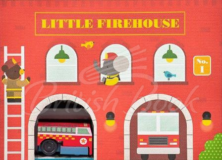 Збірна модель Little Firehouse Wind Up and Go Playset зображення