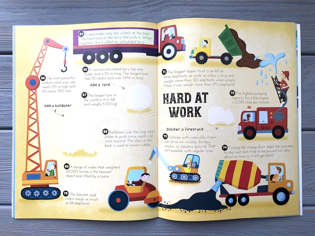 Книга Sticker and Learn: 100 Top-Notch Transport Facts изображение 13
