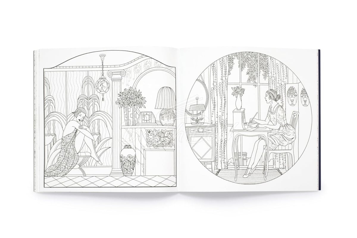 Книга The Jazz Age: A Twenties Inspired Colouring Book зображення 6