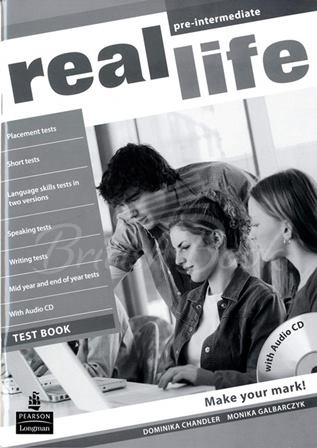 Книга з тестами Real Life Pre-Intermediate Test Book with CD зображення