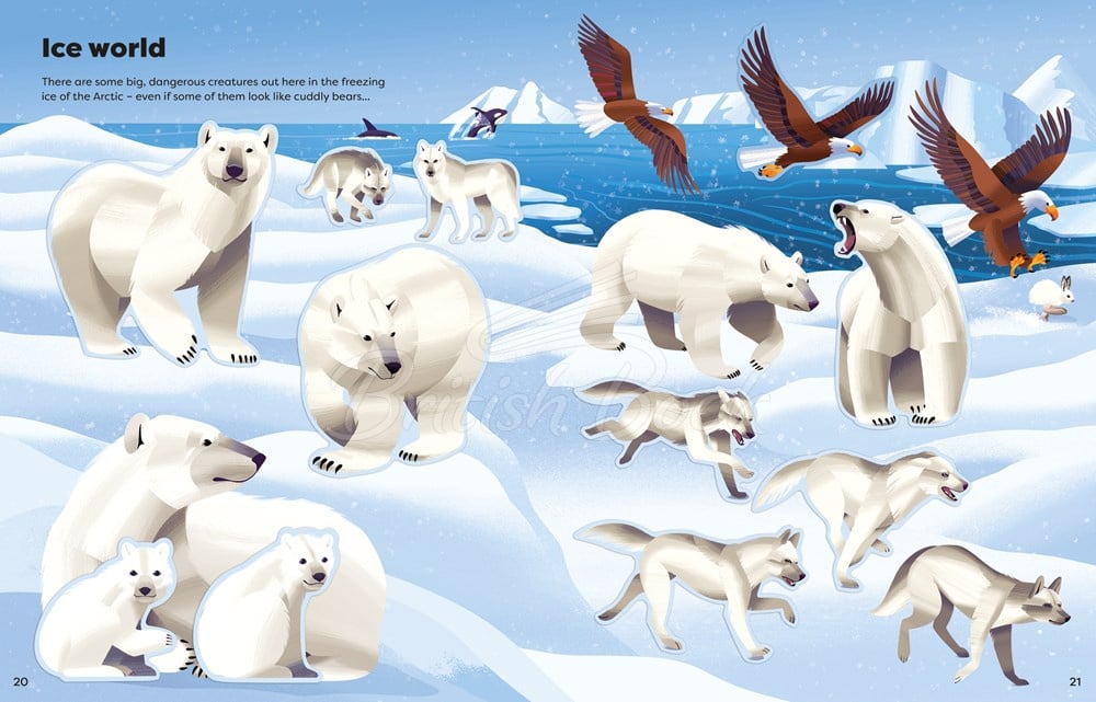 Книга Big Sticker Book Deadly Animals изображение 6