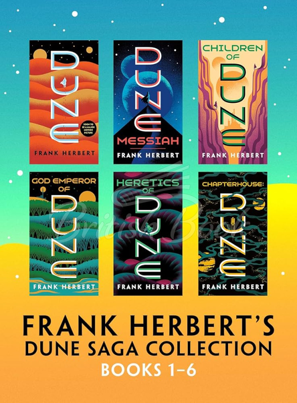 Набір книжок Frank Herbert's Dune Saga Books 1-6 Box Set зображення 1