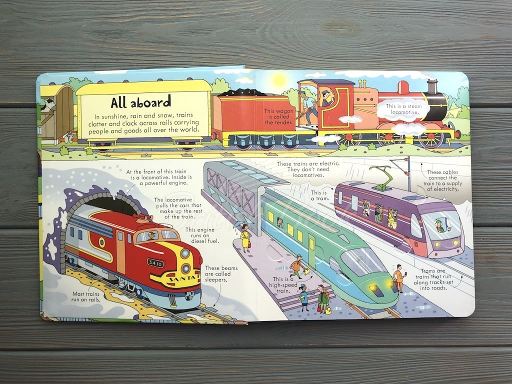 Книга Look inside Trains изображение 2