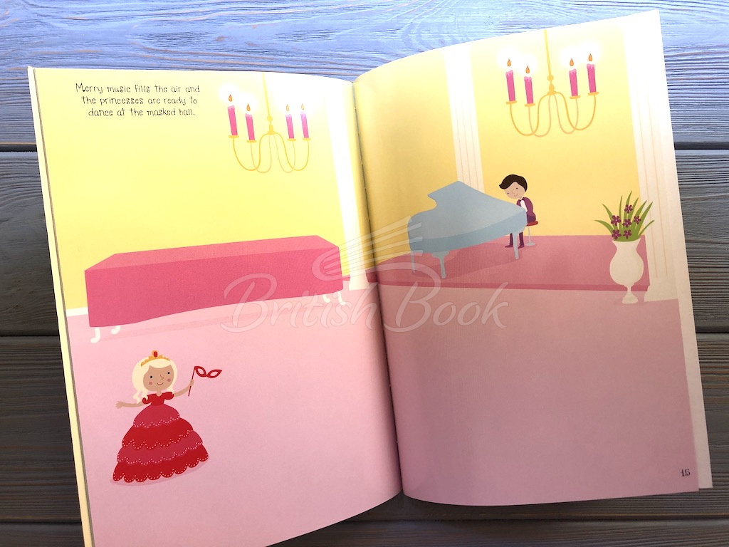 Книга Sparkly Princesses Sticker Book изображение 6