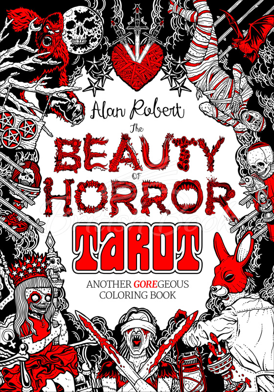Книга The Beauty of Horror: Tarot Coloring Book зображення
