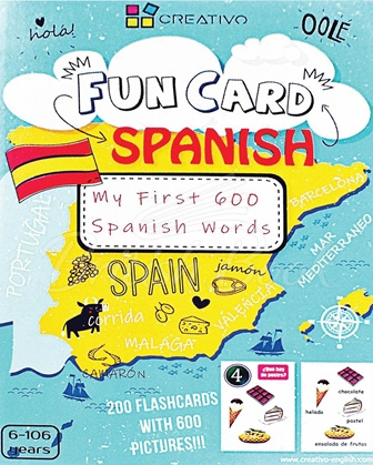 Карточки Fun Card Spanish: XXL Spanish My First 600 Words изображение