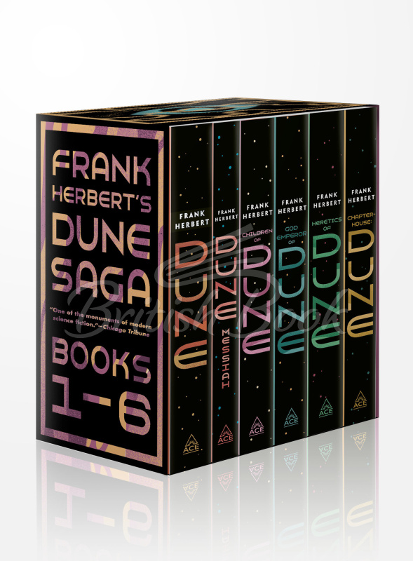 Набір книжок Frank Herbert's Dune Saga Books 1-6 Box Set зображення