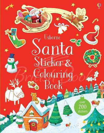 Книга Santa Sticker and Colouring Book изображение