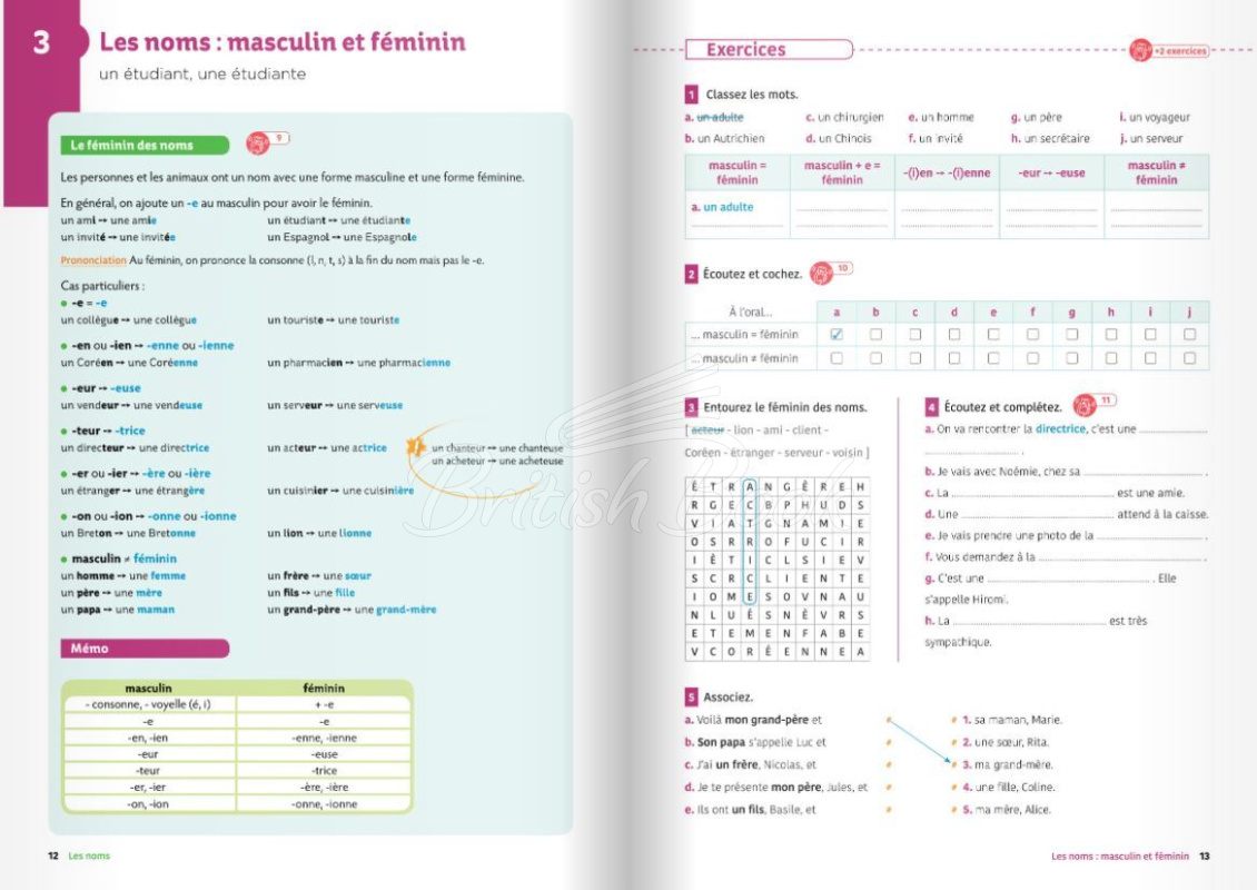 Учебник Exercices de Grammaire et conjugaison A1 изображение 4