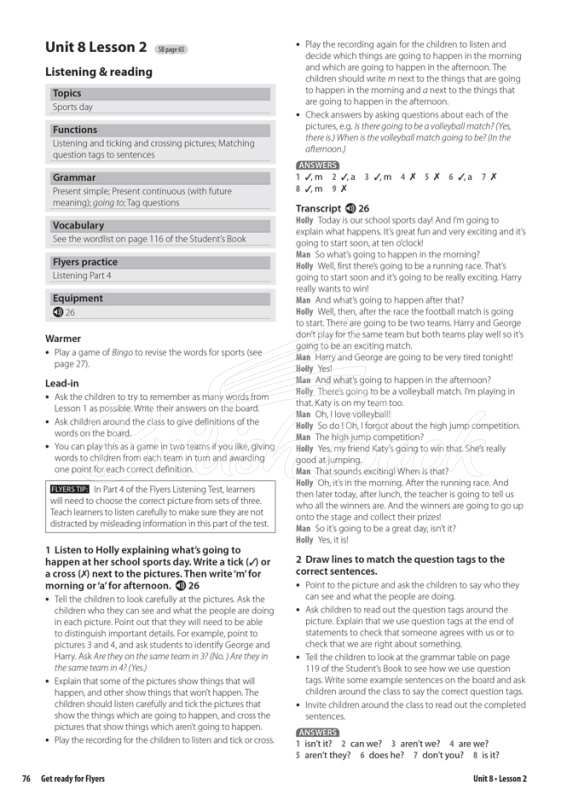 Книга для вчителя Get Ready for... Flyers 2nd Edition Teacher's Book with Classroom Presentation Tool зображення 2