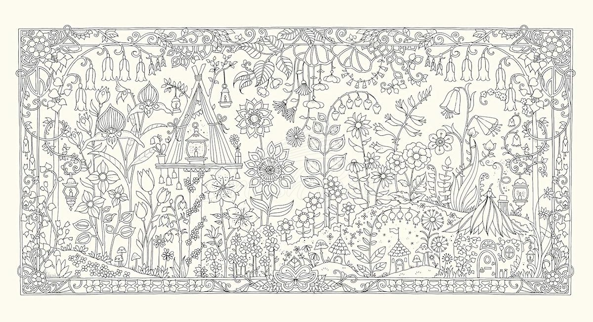 Книга World of Flowers: A Colouring Book and Floral Adventure зображення 4