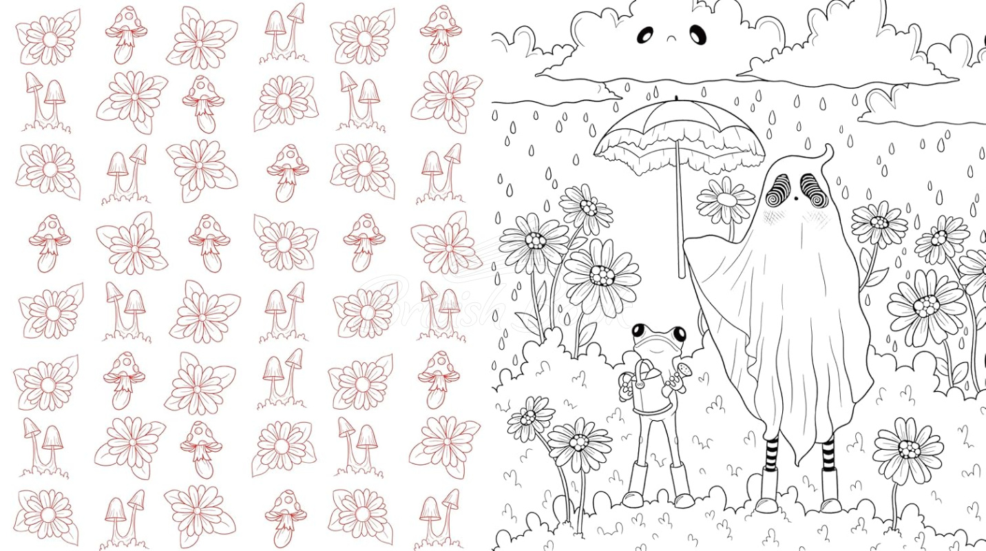 Книга Sweet & Spooky Coloring изображение 6