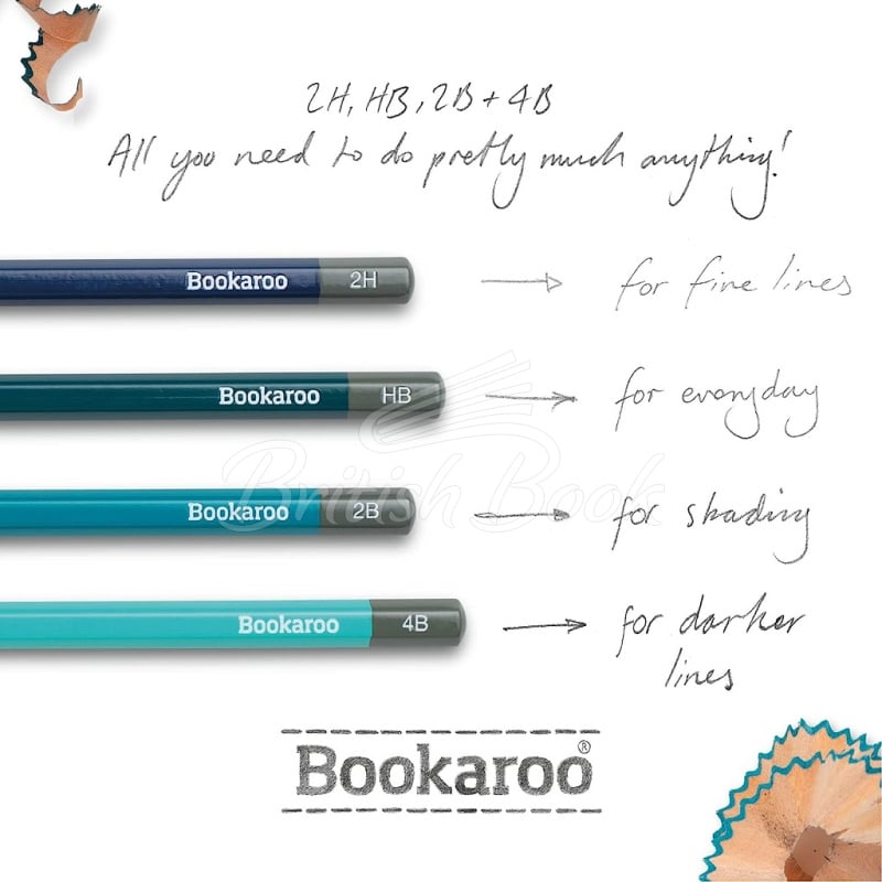 Набір Bookaroo Graphite Pencils Blues зображення 2