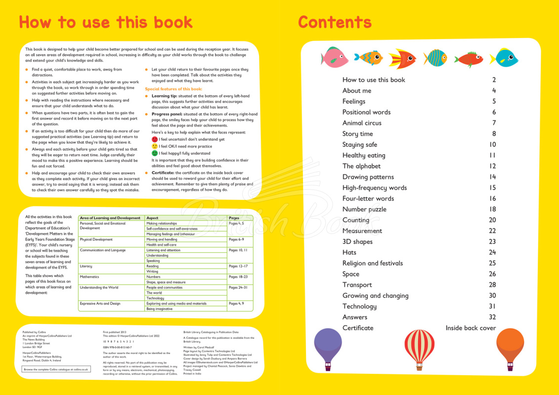 Книга Collins Easy Learning Preschool: Starting School Workbook (Ages 3-5) изображение 1