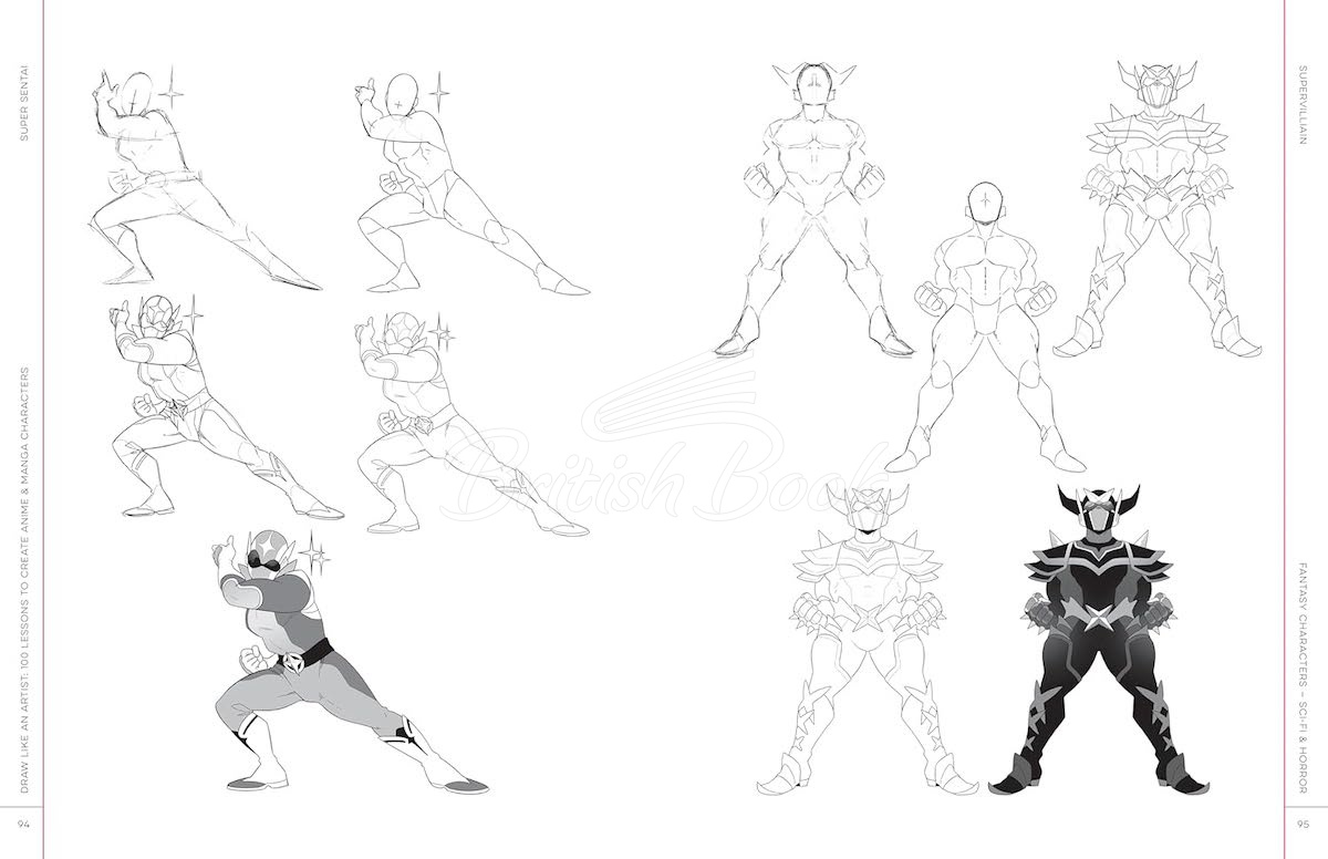 Книга Draw Like an Artist: 100 Lessons to Create Anime & Manga Characters изображение 6