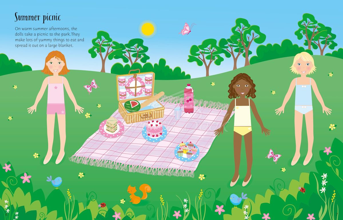 Книга Sticker Dolly Dressing: Dolls зображення 1